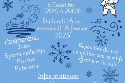 Stage judo février
