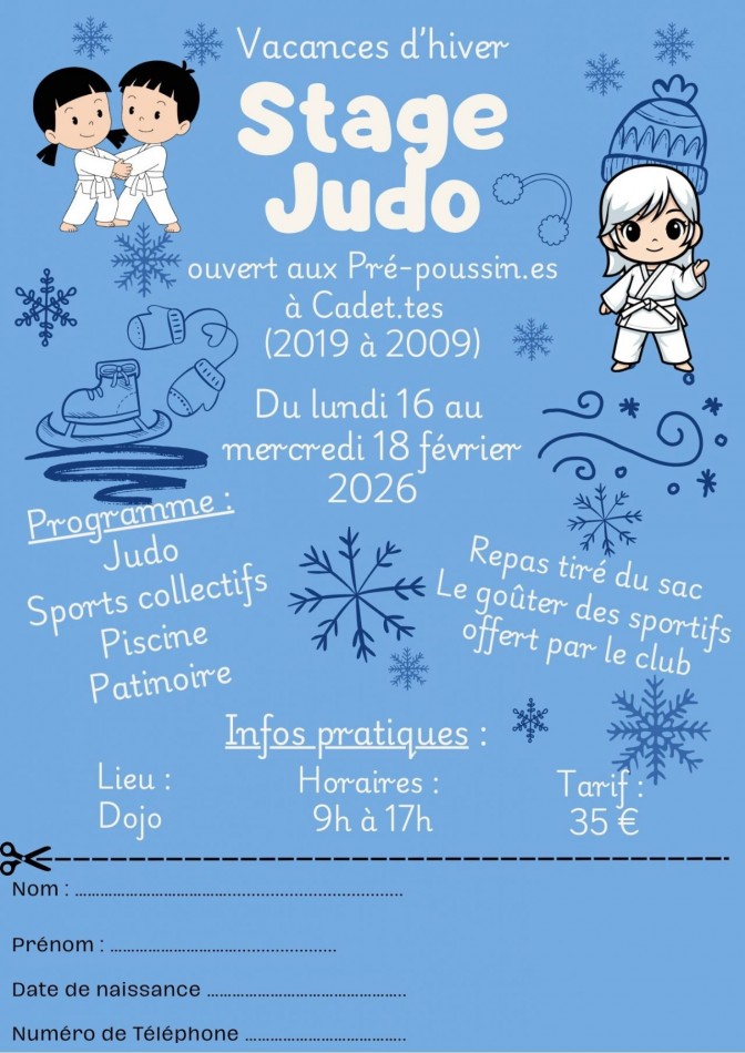 Image de l'actu 'Stage judo février'